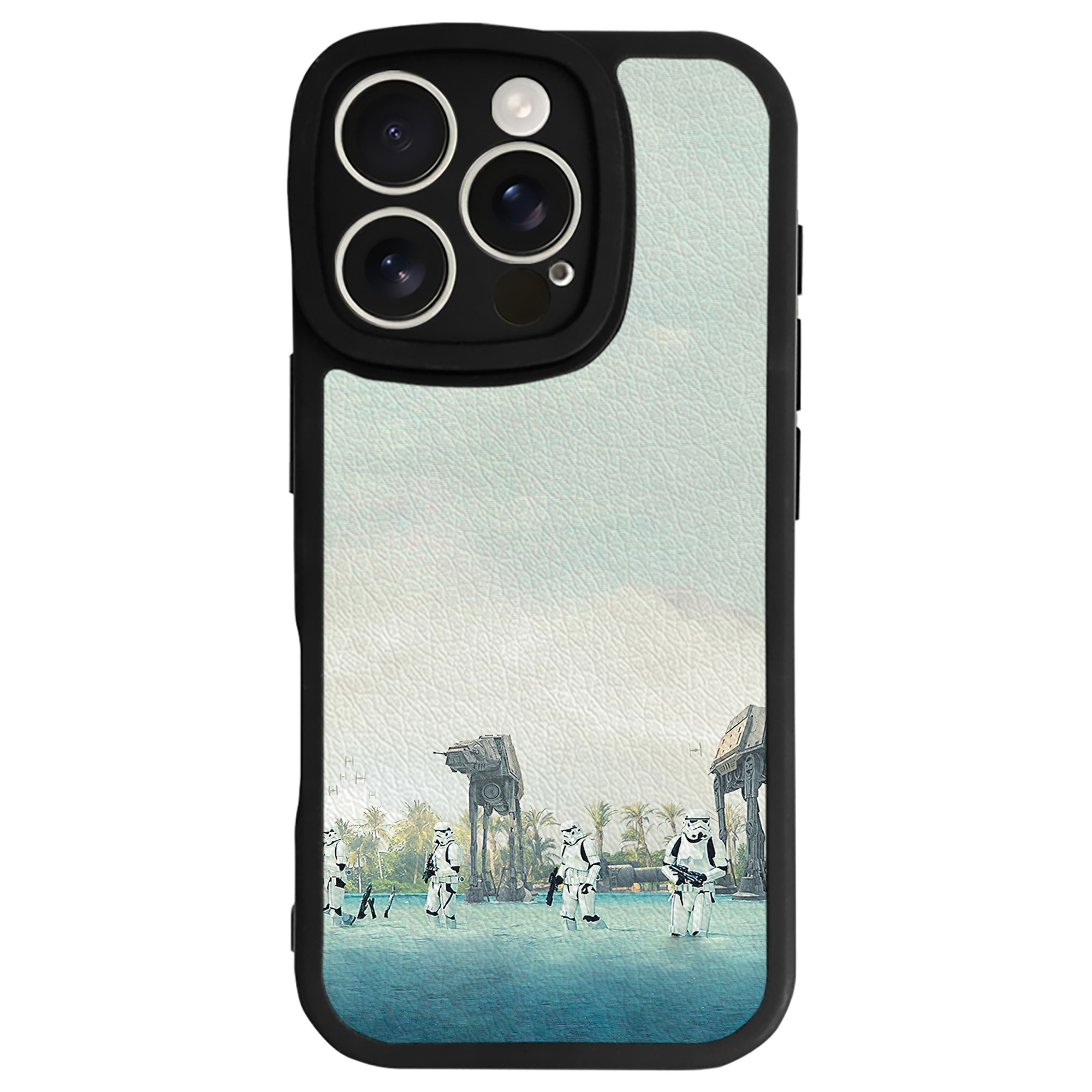 （画像用） スター・ウォーズ Star Wars 【iPhone 16シリーズ対応】シリコンスマホケース（レザー調） 材質：シリコン